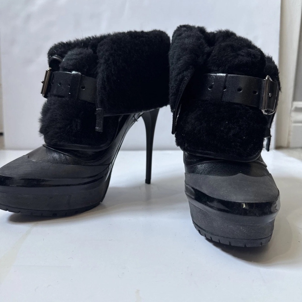 Burberry Prorsum Elegant Black High Heel Women's Shoe 38.5 - Picture 4 of 7